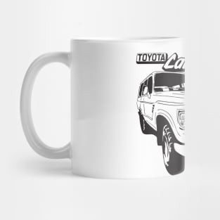 Hand-drawn FJ60 Toyota Landcruiser in black Mug